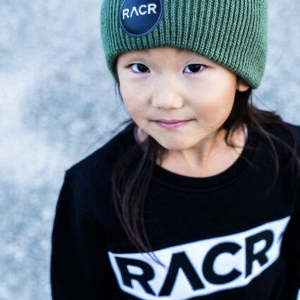 KIDS SWEATER RACR BLACK SIZE 146 + 164