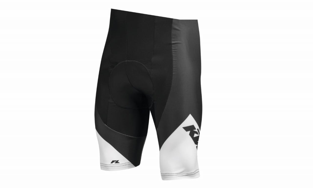 FACTORY LINE RACE BIB SHORT WITH OUT BRACES WHITE/BLACK SIZE XL