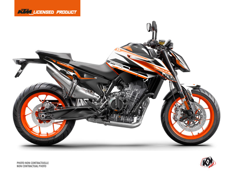 KTM Duke 790 Street Bike Arkade Graphic Kit Orange White