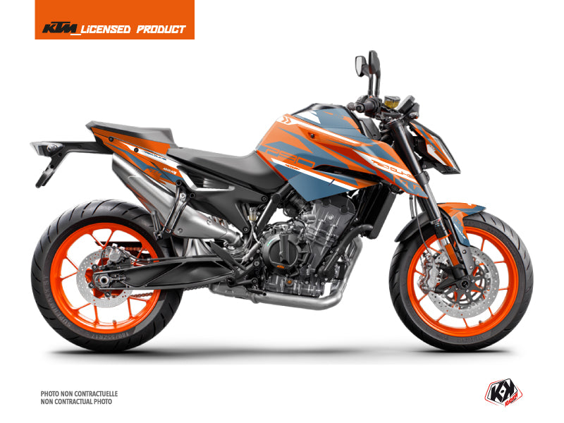 KTM Duke 790 Street Bike Arkade Graphic Kit Orange Blue