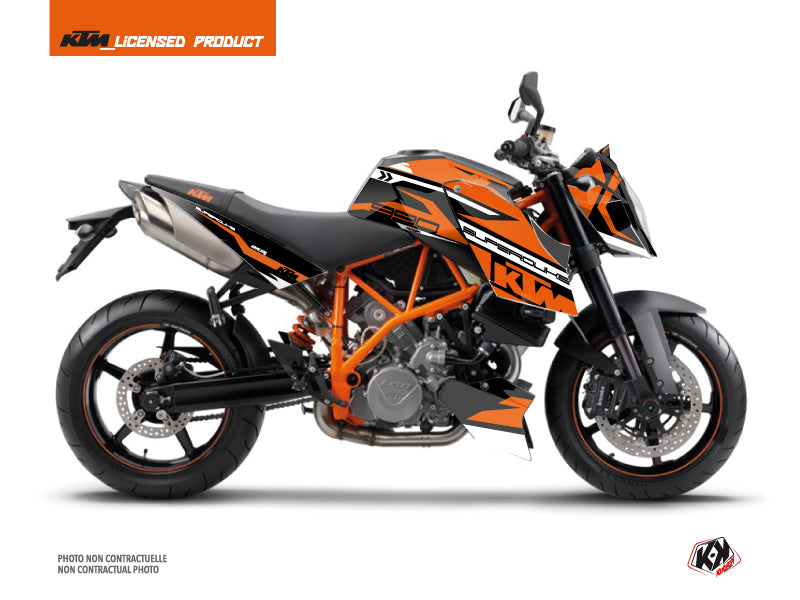 KTM Super Duke 990 Street Bike Arkade Graphic Kit Black Orange