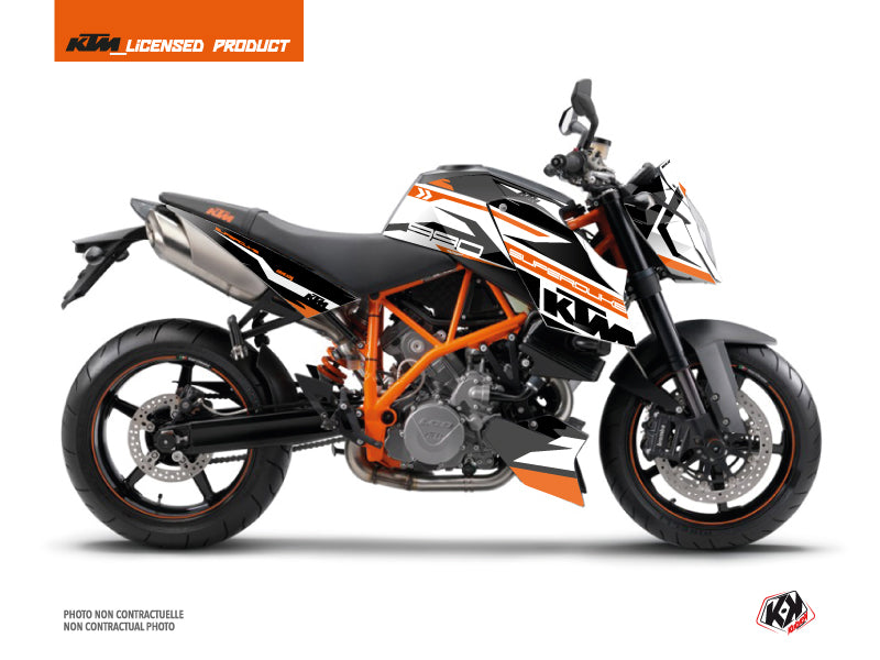 KTM Super Duke 990 Street Bike Arkade Graphic Kit Orange White