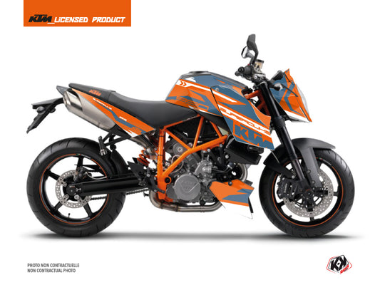 KTM Super Duke 990 Street Bike Arkade Graphic Kit Orange Blue