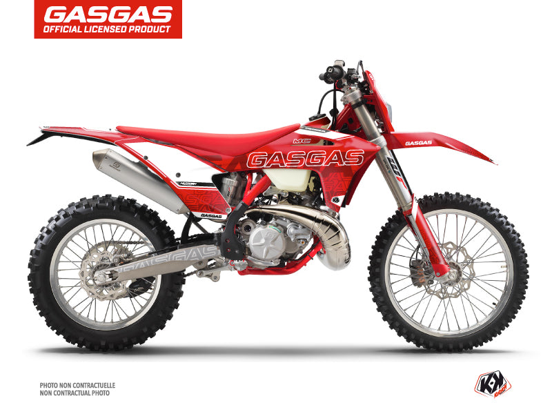 GASGAS ECF Dirt Bike Border Graphic Kit Red