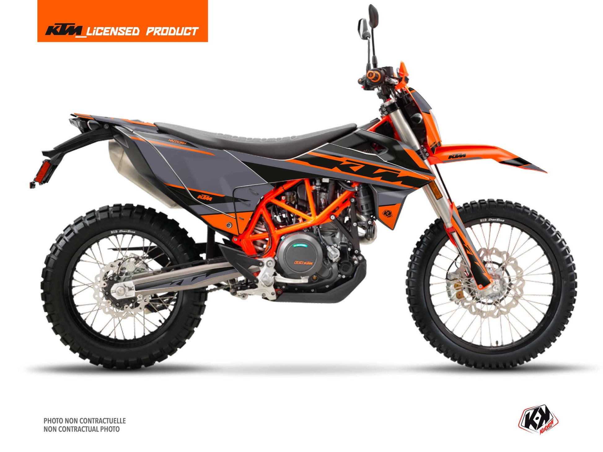 KTM 690 ENDURO R Street Bike Breakout Graphic Kit Grey