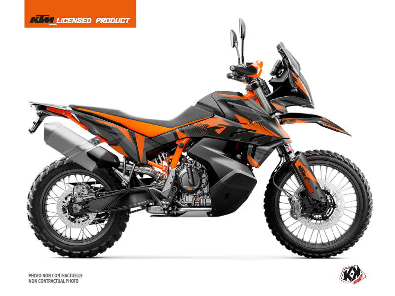 KTM 790 Adventure R Street Bike Delta Graphic Kit Black Orange