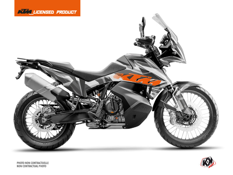 KTM 790 Adventure Street Bike Delta Graphic Kit Grey Orange