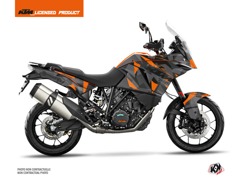 KTM 1090 Adventure Street Bike Delta Graphic Kit Black Orange