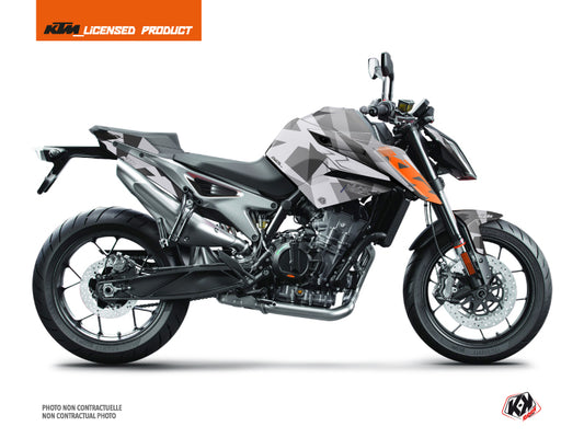 KTM Duke 790 Street Bike Delta Graphic Kit Grey Orange