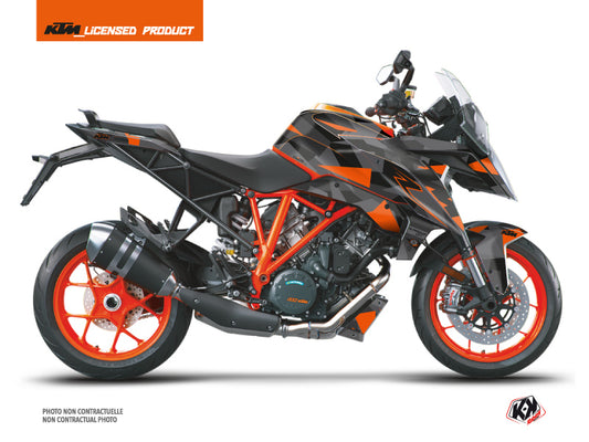 KTM Super Duke 1290 GT Street Bike Delta Graphic Kit Black Orange