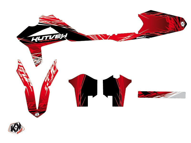 GASGAS 250 ECF Dirt Bike Eraser Graphic Kit Red White