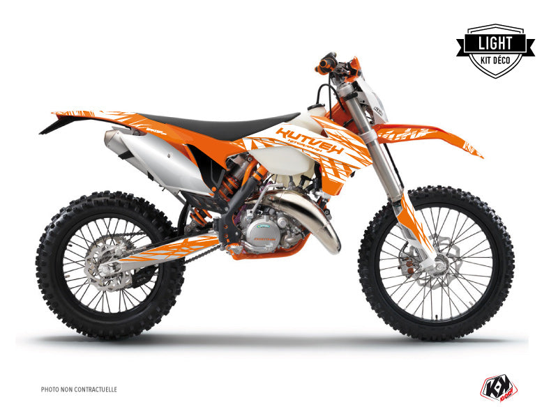 KTM EXC-EXCF Dirt Bike Eraser Graphic Kit Orange LIGHT - Light versie