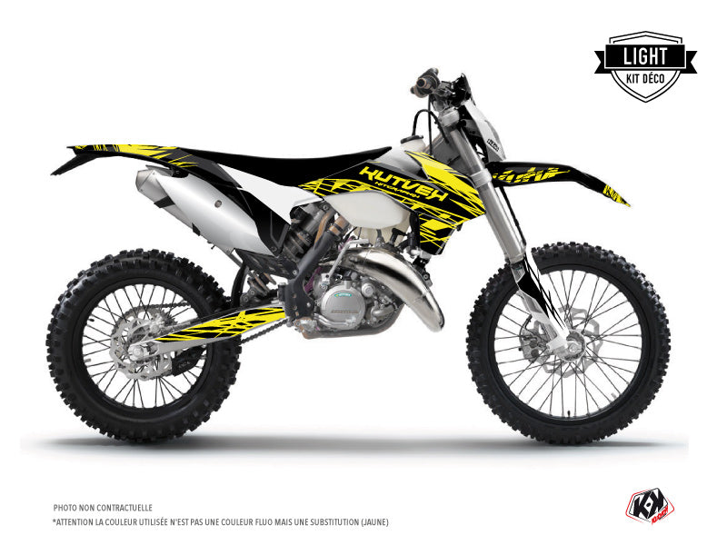 KTM EXC-EXCF Dirt Bike Eraser Fluo Graphic Kit Yellow LIGHT - Light versie