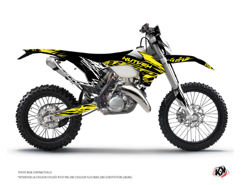 KTM EXC-EXCF Dirt Bike Eraser Fluo Graphic Kit Yellow