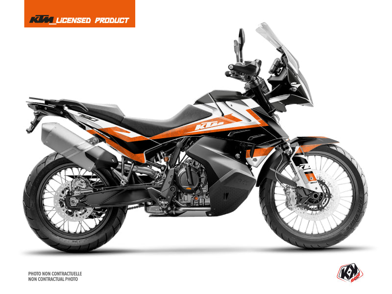 KTM 790 Adventure Street Bike Eskap Graphic Kit Orange White