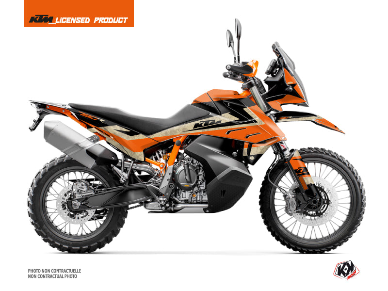 KTM 790 Adventure R Street Bike Eskap Graphic Kit Orange Sand