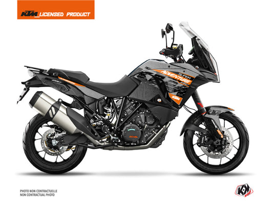 KTM 1290 Super Adventure S Street Bike Gear Graphic Kit Grey Orange