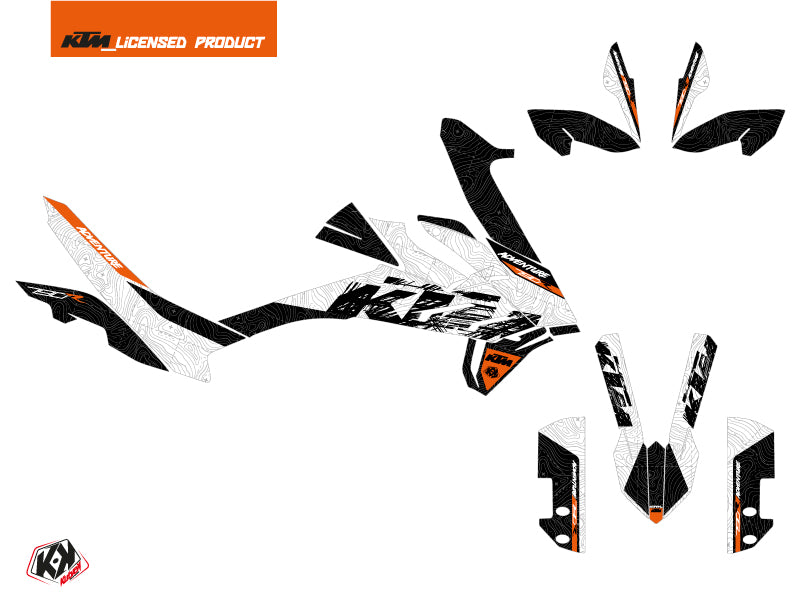 KTM 790 Adventure R Street Bike Gear Graphic Kit White