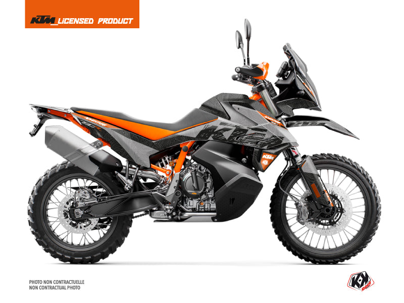 KTM 790 Adventure R Street Bike Gear Graphic Kit Grey Orange