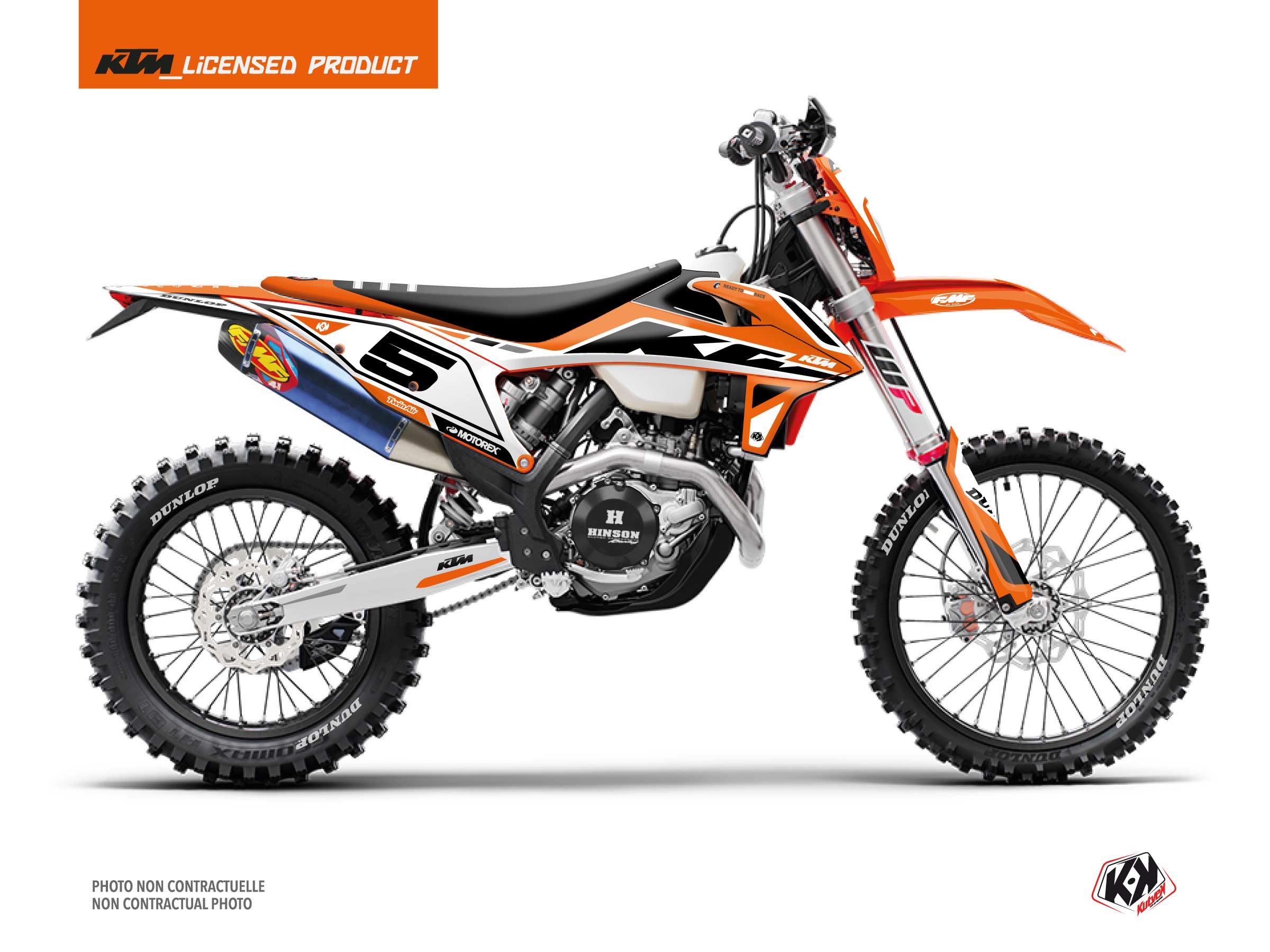 KTM Orange Factory Graphics Decals Kit hot For EXC 250 300 350 400 520 2001-2002