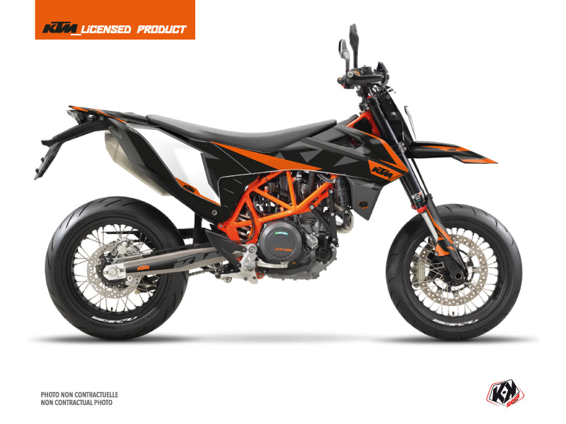 KTM 690 SMC R Street Bike Gravity Graphic Kit Orange