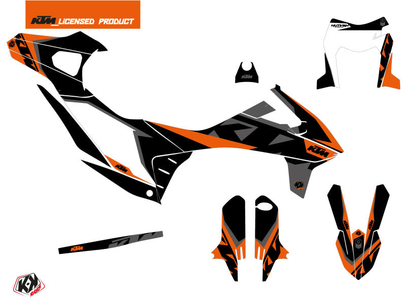 KTM 690 SMC R Street Bike Gravity Graphic Kit Orange