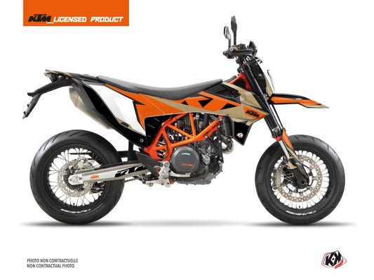 KTM 690 SMC R Street Bike Gravity Graphic Kit Orange Sand