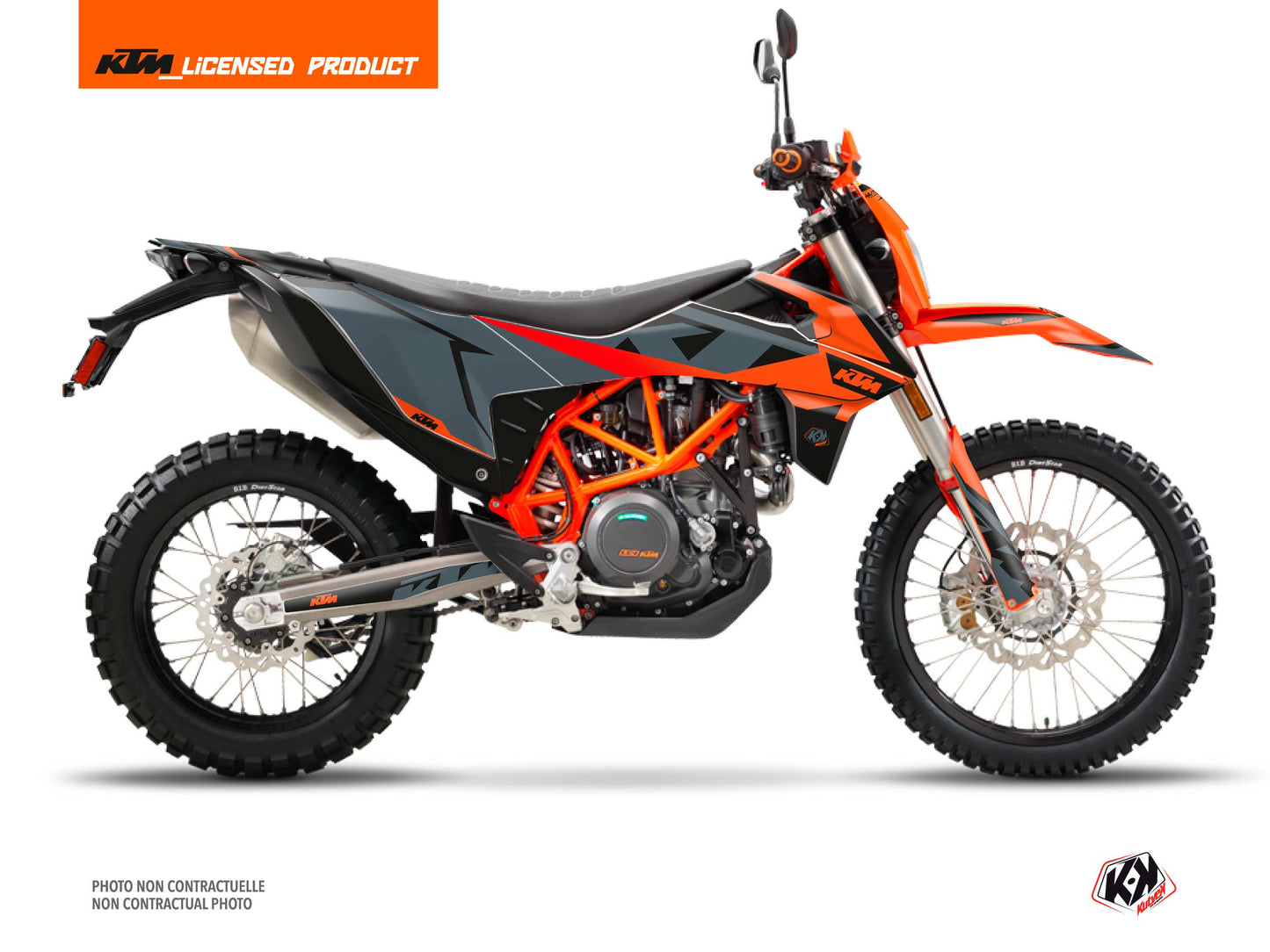 KTM 690 ENDURO R Street Bike Gravity Graphic Kit Grey