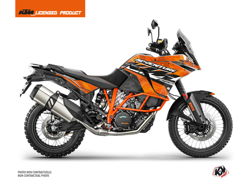 KTM 1090 Adventure R Street Bike Kombat Graphic Kit Orange