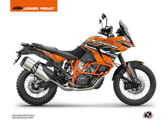 KTM 1090 Adventure R Street Bike Kombat Graphic Kit Orange