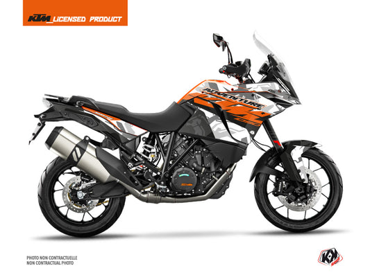 KTM 1090 Adventure Street Bike Kombat Graphic Kit Grey Orange