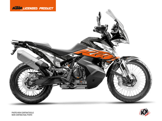 KTM 790 Adventure Street Bike Kombat Graphic Kit Grey Orange