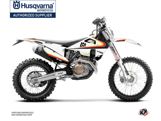 Husqvarna 250 TE Dirt Bike Legacy Graphic Kit Black Yellow