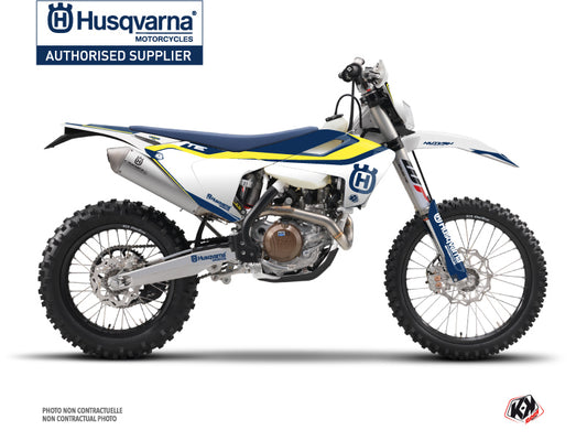 Husqvarna 250 TE Dirt Bike Legend Graphic Kit Blue