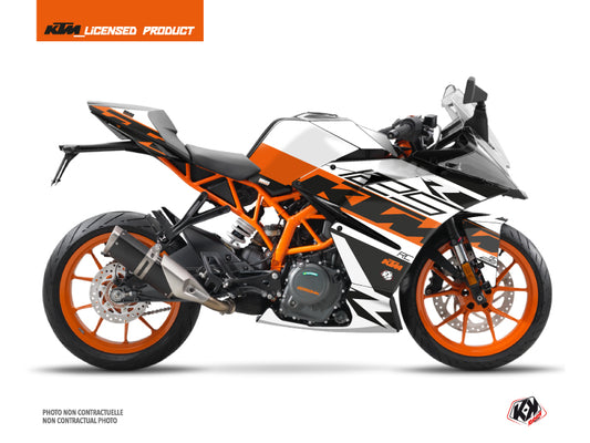 KTM 125 RC Street Bike Mass Graphic Kit Orange