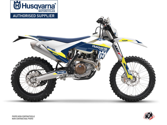 Husqvarna 250 TE Dirt Bike Orbit Graphic Kit White