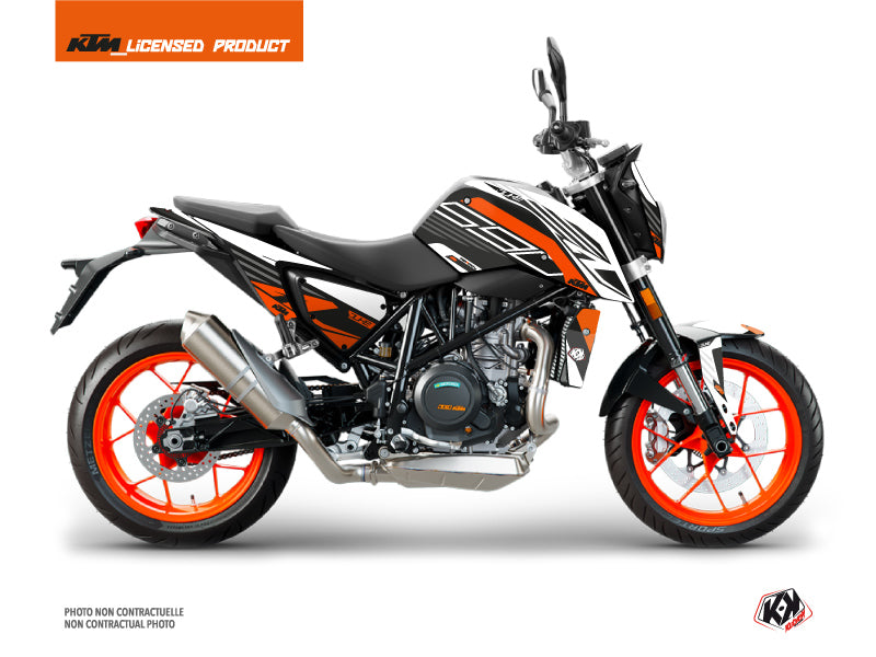 KTM Duke 690 Street Bike Perform Graphic Kit Black White