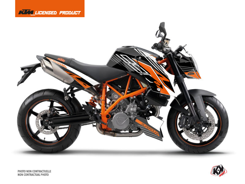 KTM Super Duke 990 Street Bike Perform Graphic Kit Black White