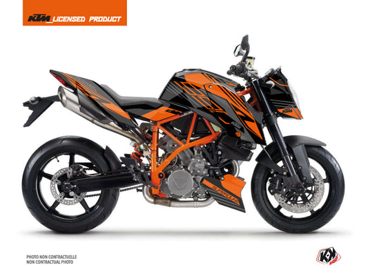 KTM Super Duke 990 R Street Bike Perform Graphic Kit Black Orange