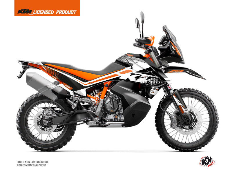 KTM 790 Adventure R Street Bike Raster Graphic Kit Black White