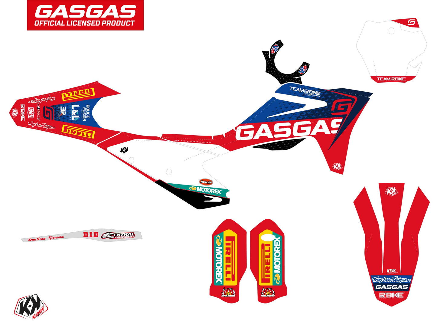 GASGAS EX 300 Dirt Bike Replica Team RBike Graphic Kit