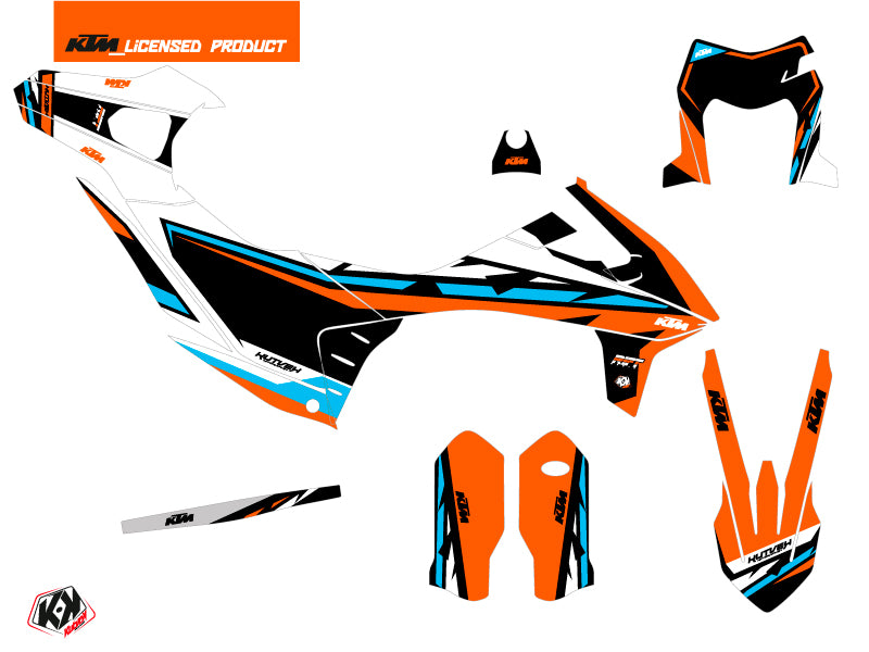 KTM 690 ENDURO R Street Bike Rift Graphic Kit Orange Blue