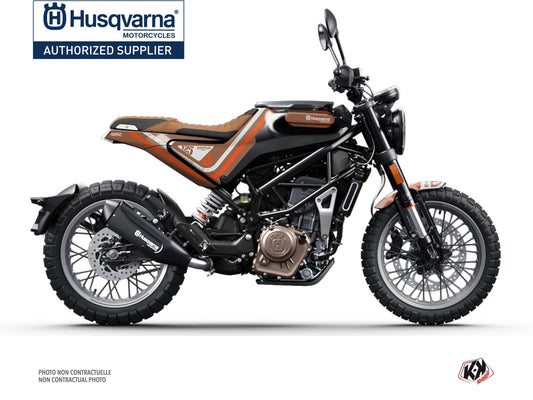 Husqvarna Svartpilen 125 Street Bike skramb Graphic Kit Orange