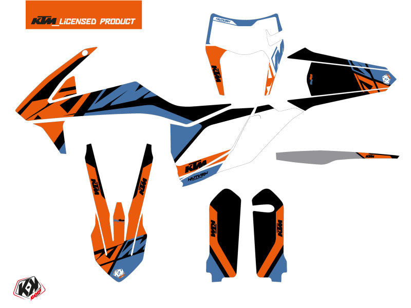 KTM EXC-EXCF Dirt Bike Skyline Graphic Kit Blue