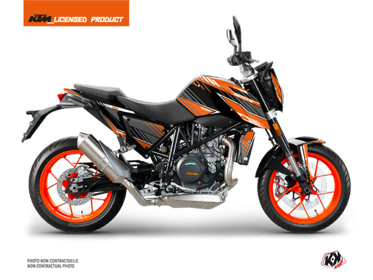 KTM Duke 690 Street Bike Slash Graphic Kit Orange Black