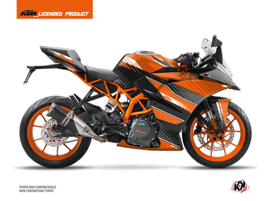 KTM 390 RC Street Bike Slash Graphic Kit Orange Black