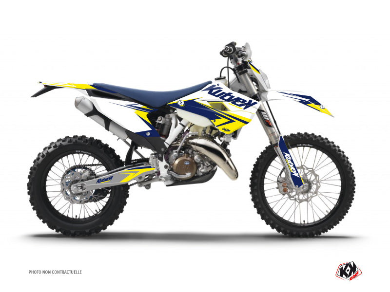 Husqvarna 125 TE Dirt Bike Stage Graphic Kit White Yellow