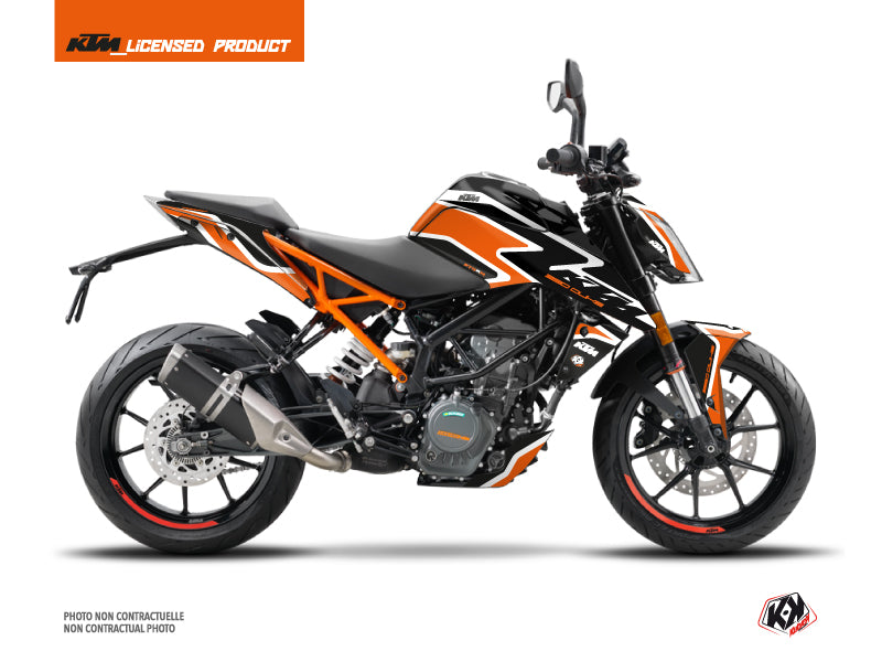 KTM Duke 125 Street Bike Storm Graphic Kit Orange Black