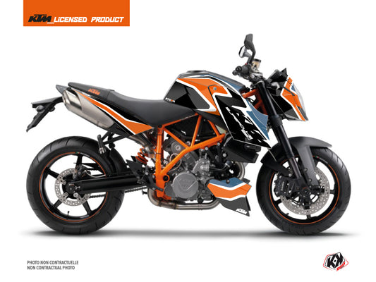 KTM Super Duke 990 Street Bike Storm Graphic Kit Orange Blue