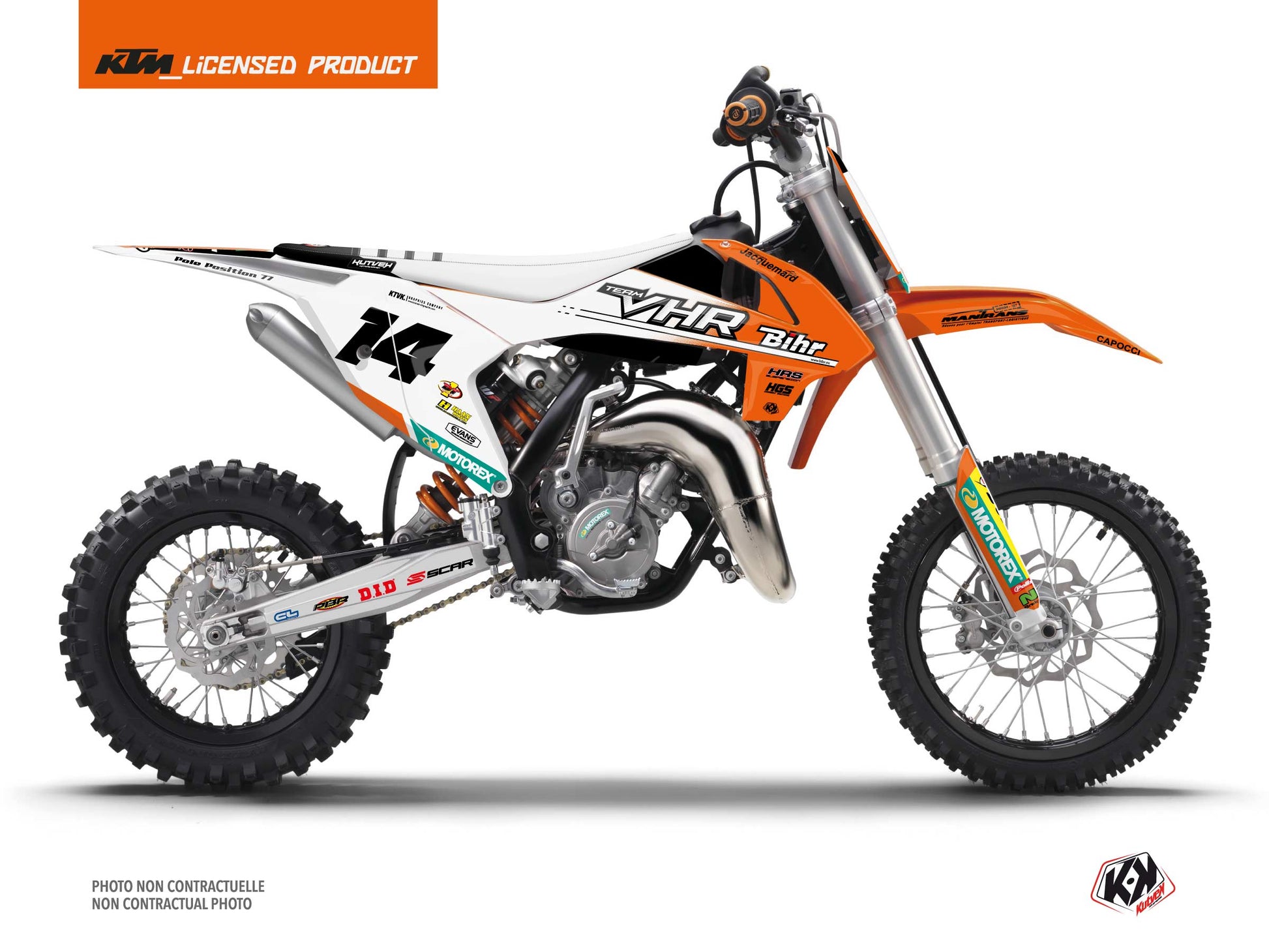 KTM 65 SX Dirt Bike Replica Team VHR K22 Graphic Kit